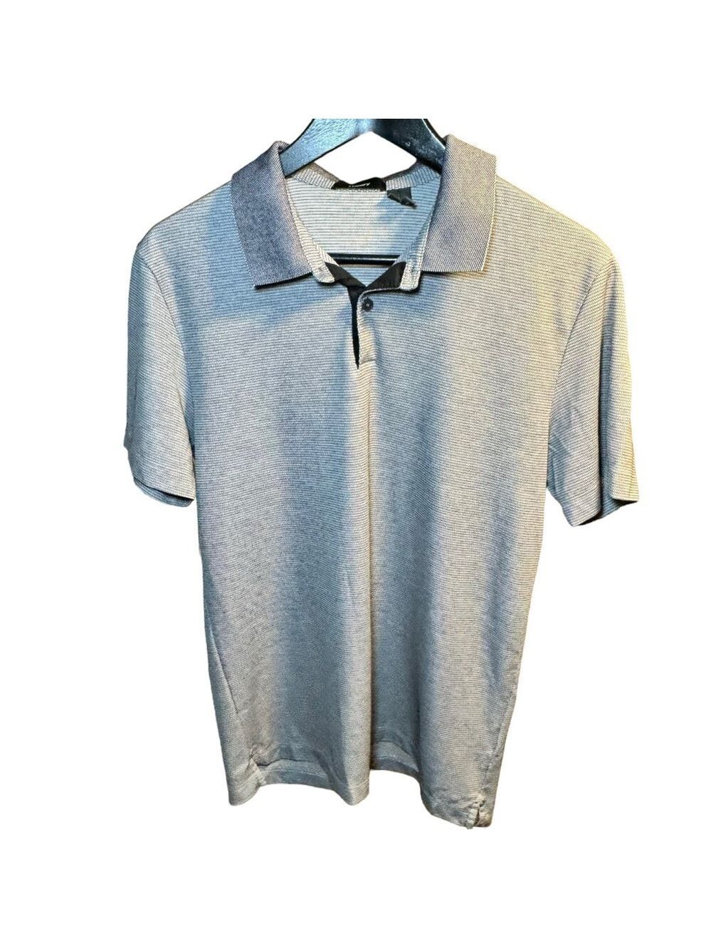 Theory Gray Polo Shirt SZ M